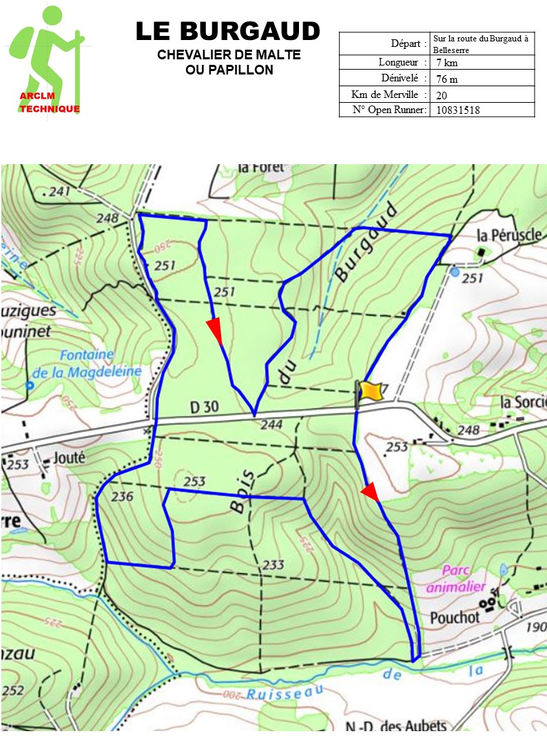 Randonnée à Le Burgaud - Le Papillon